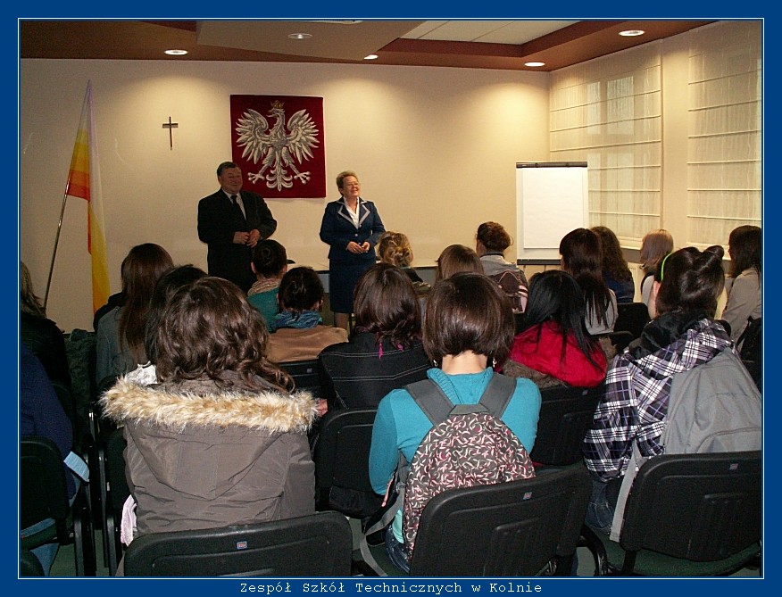 Wizyta uczni�w ZST Kolno w Banku Sp�dzielczym w Kolnie autor: ZST Kolno, LO Kolno, LP Kolno 