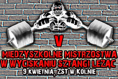 V miedzyszkolne zawody w wyciskaniu sztango le��c